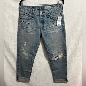 NWT AG Ex Boyfriend Slim Cropped jeans size 27